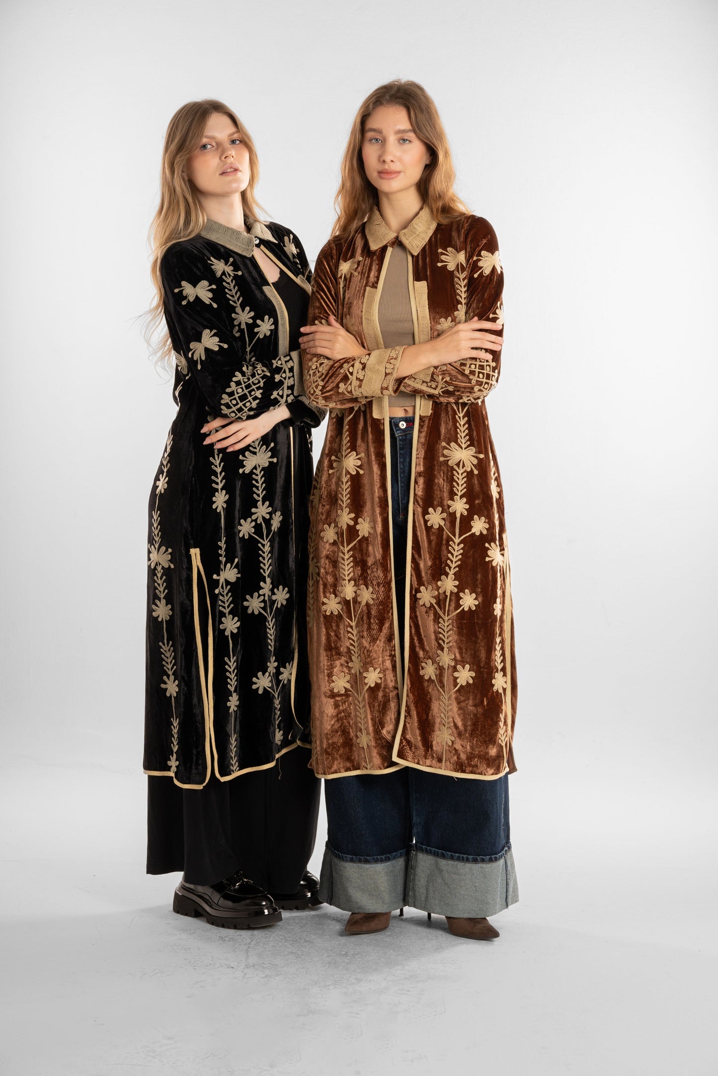 Velvet Embroidered coat