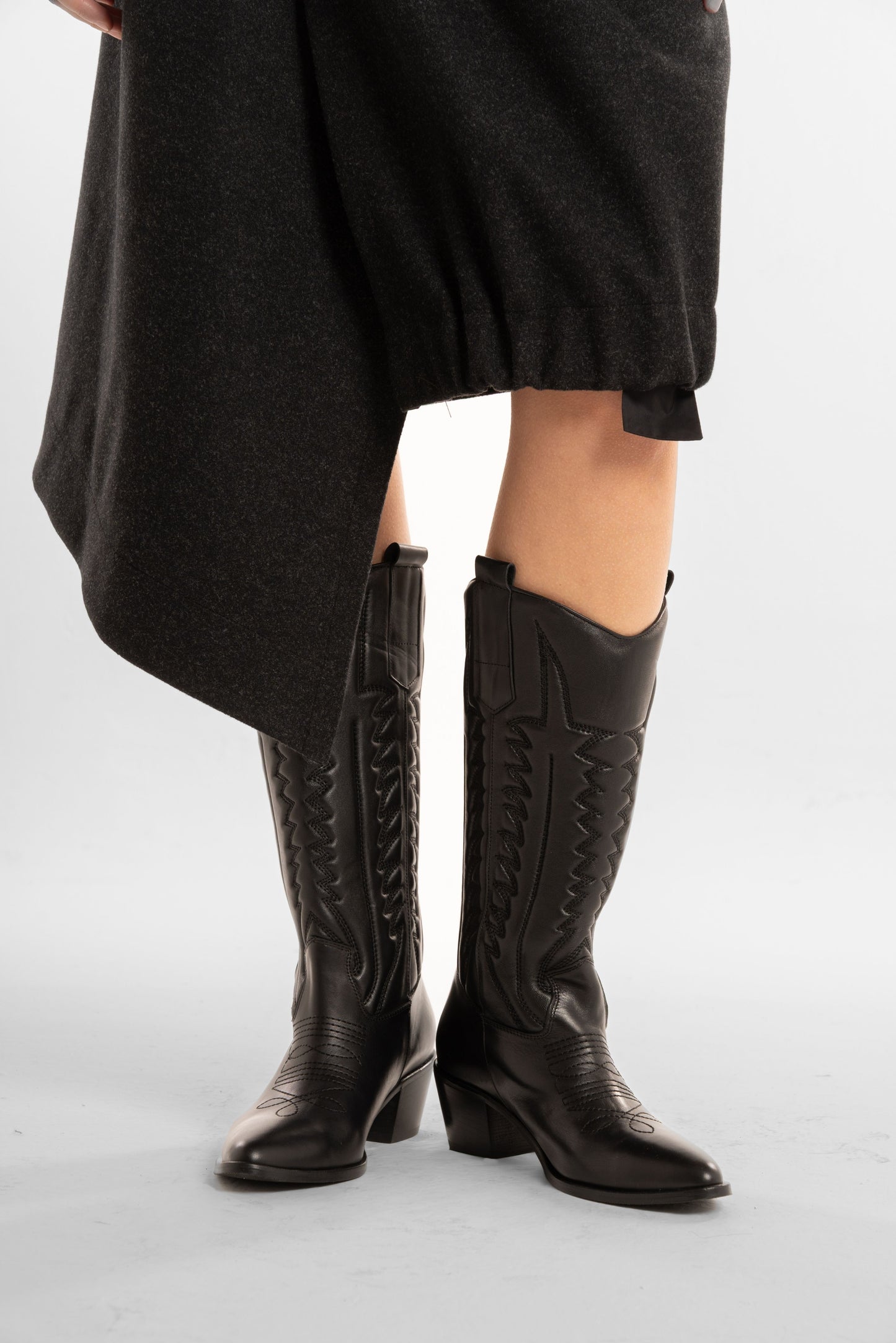 Black Knee-High Boots