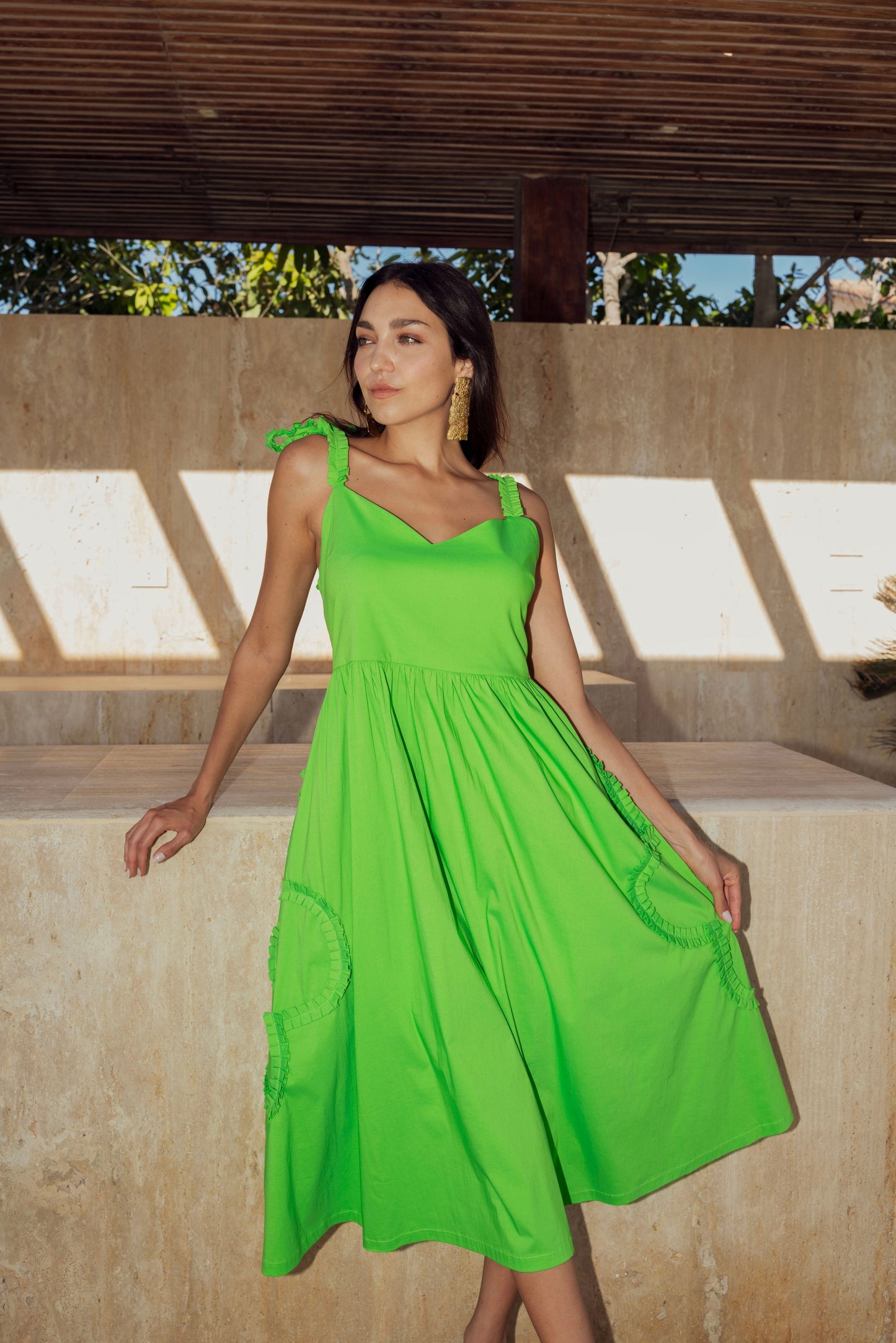 Lime Breeze Summer Dress.