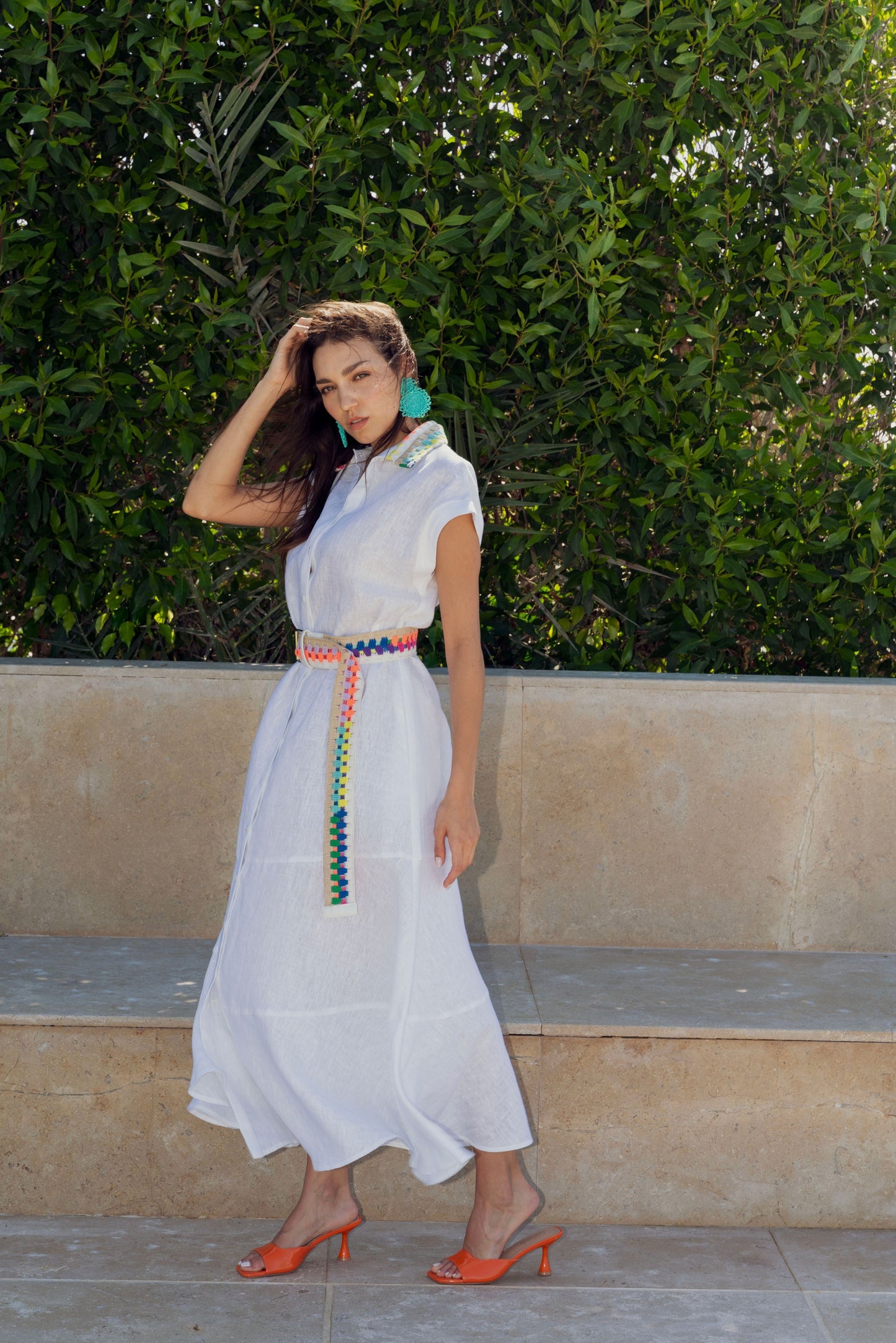 The Summer Shirt Dress – crisp, cool & color-popped