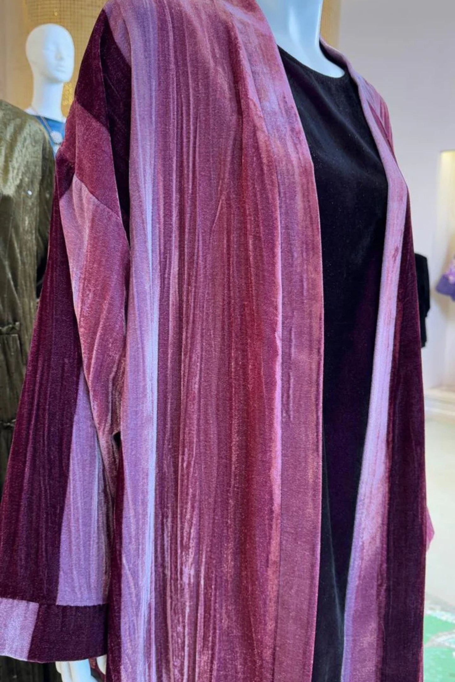 elvet Kimono Duster with Coordinating Dress