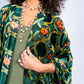 Velvet Kaftan Mixed With Colors