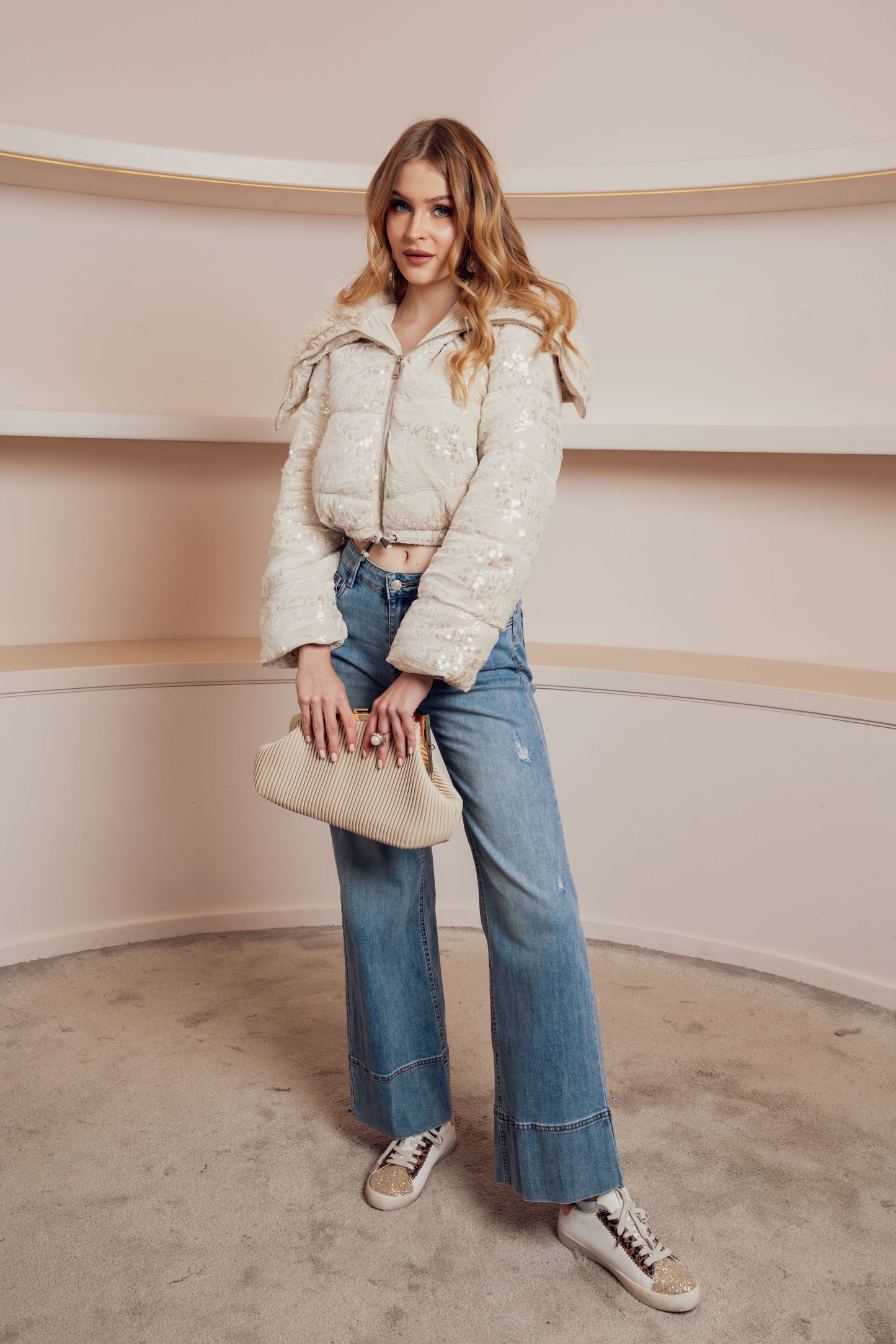 SEQUIN FRINGE JACKET