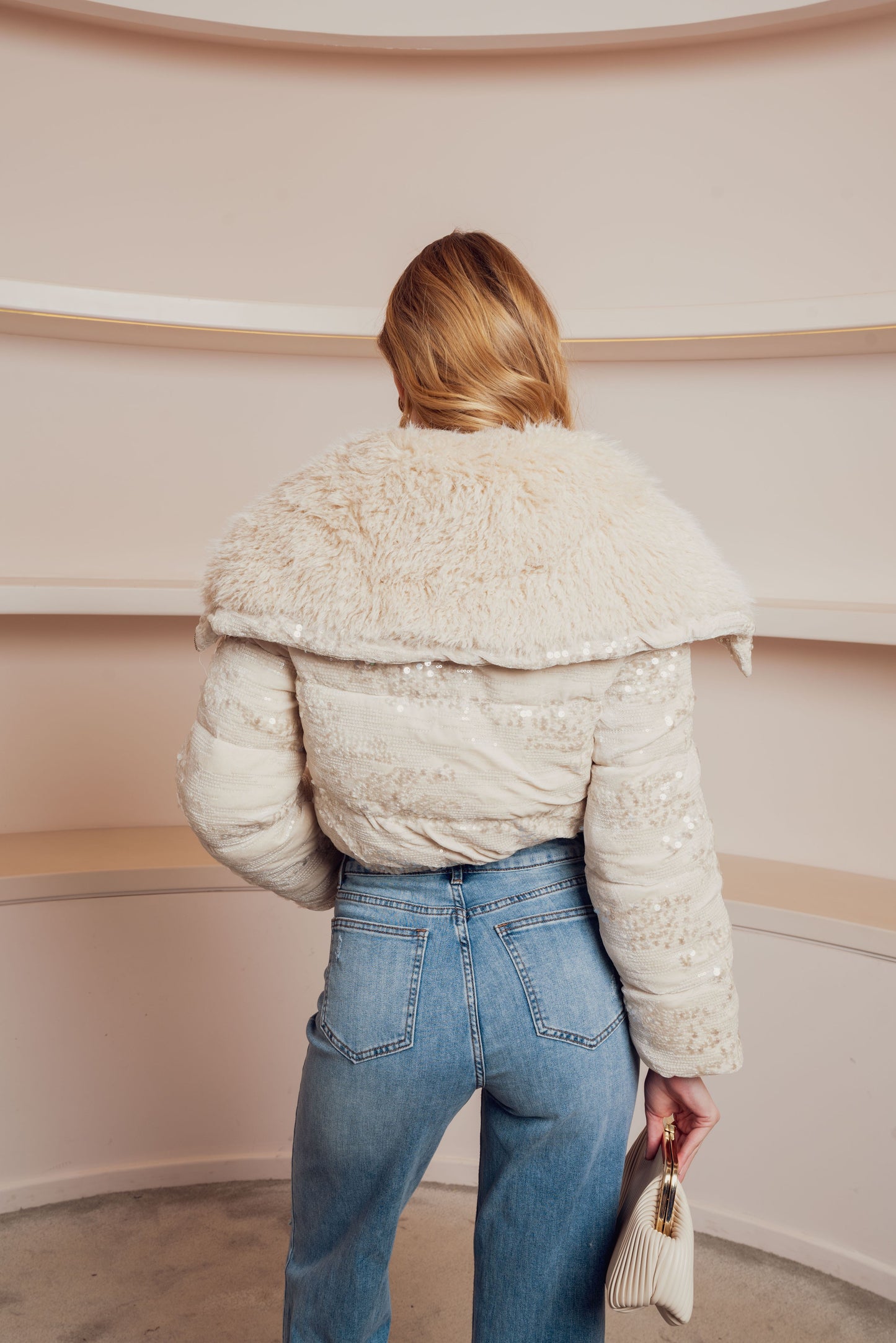 SEQUIN FRINGE JACKET