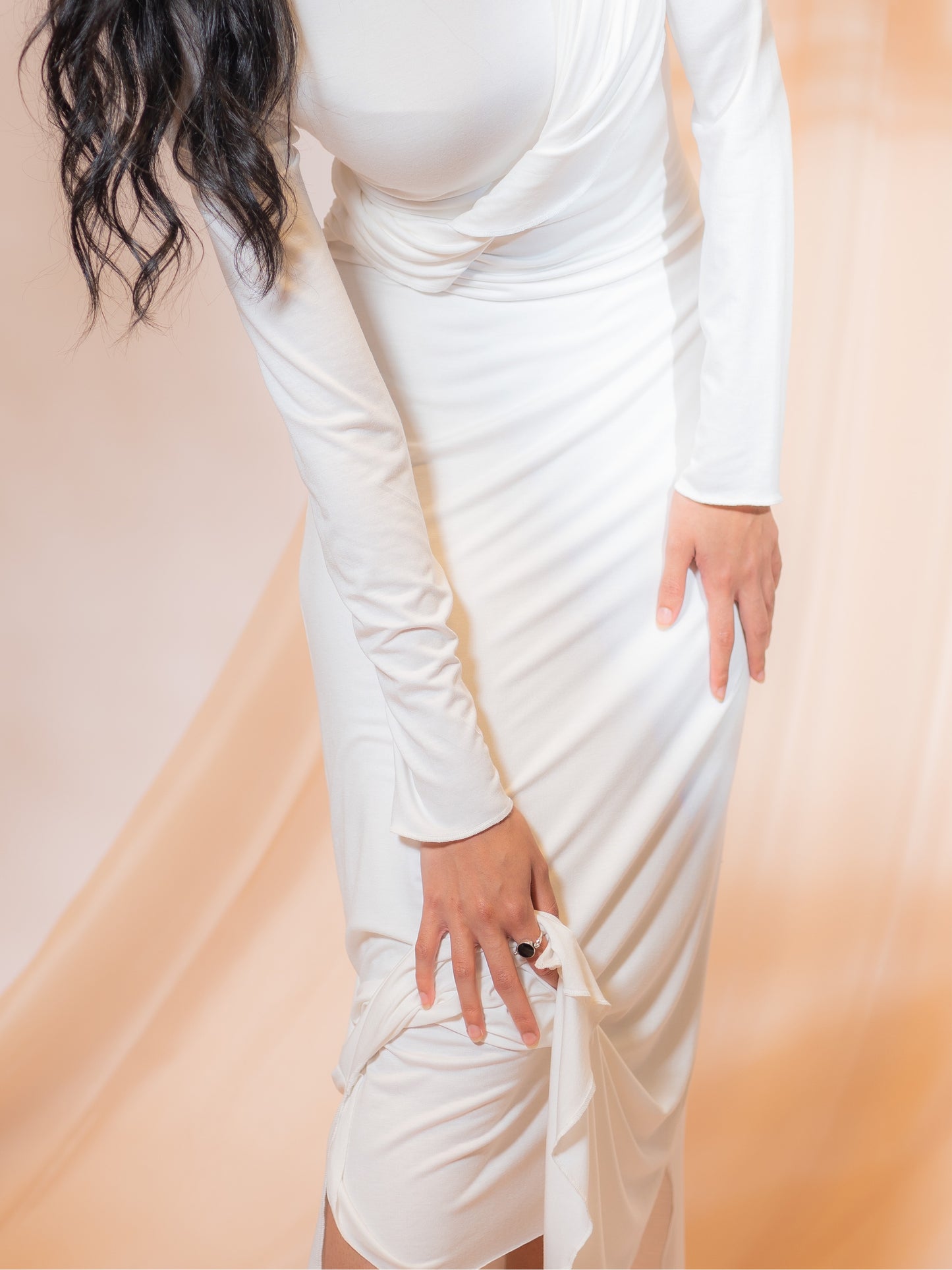 White La Robe Pencil Dress