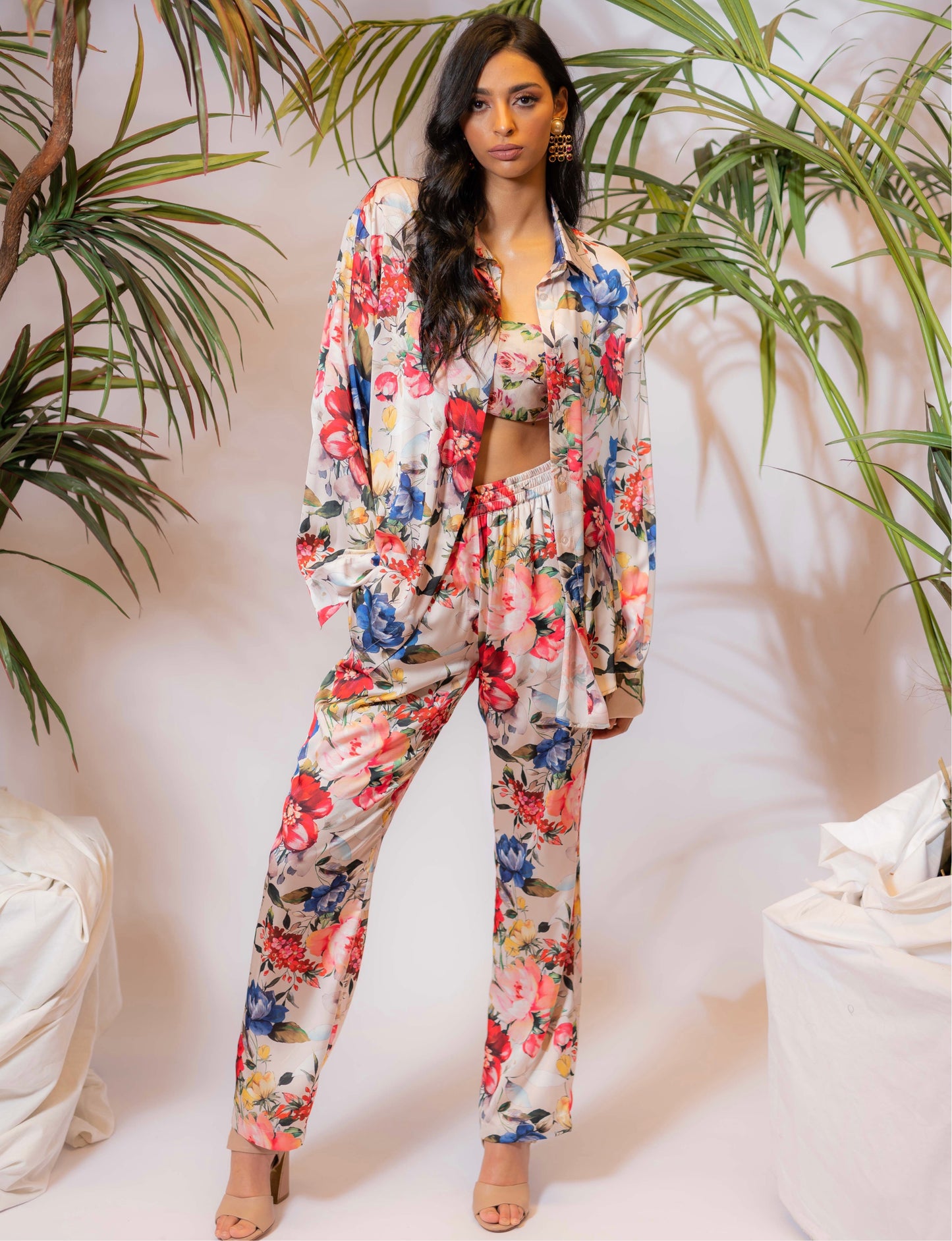 Signature Floral Silk Set