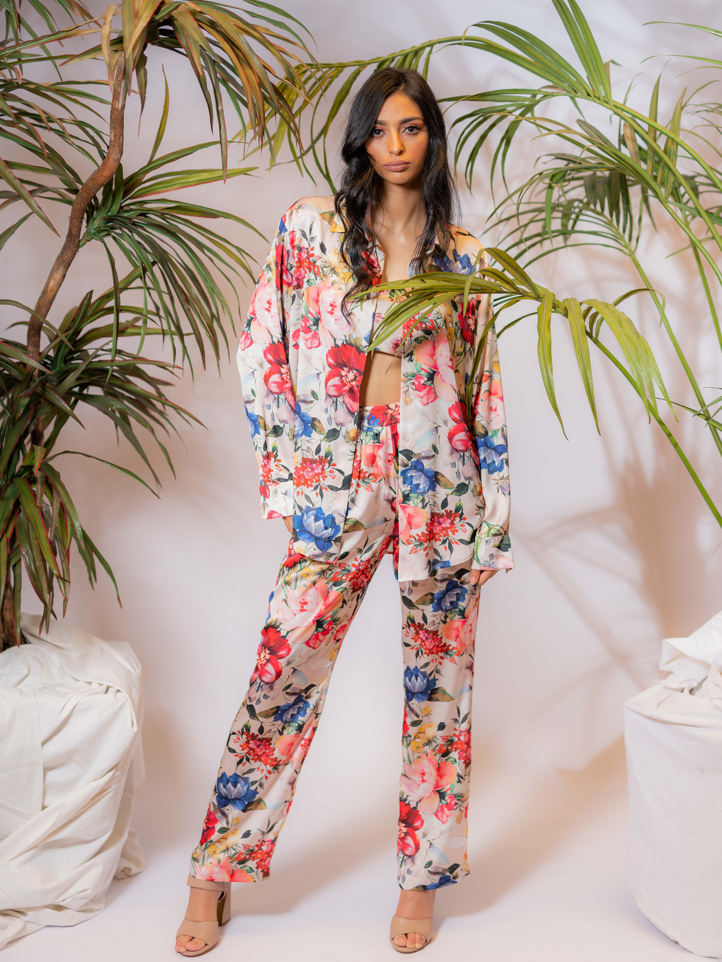 Signature Floral Silk Set