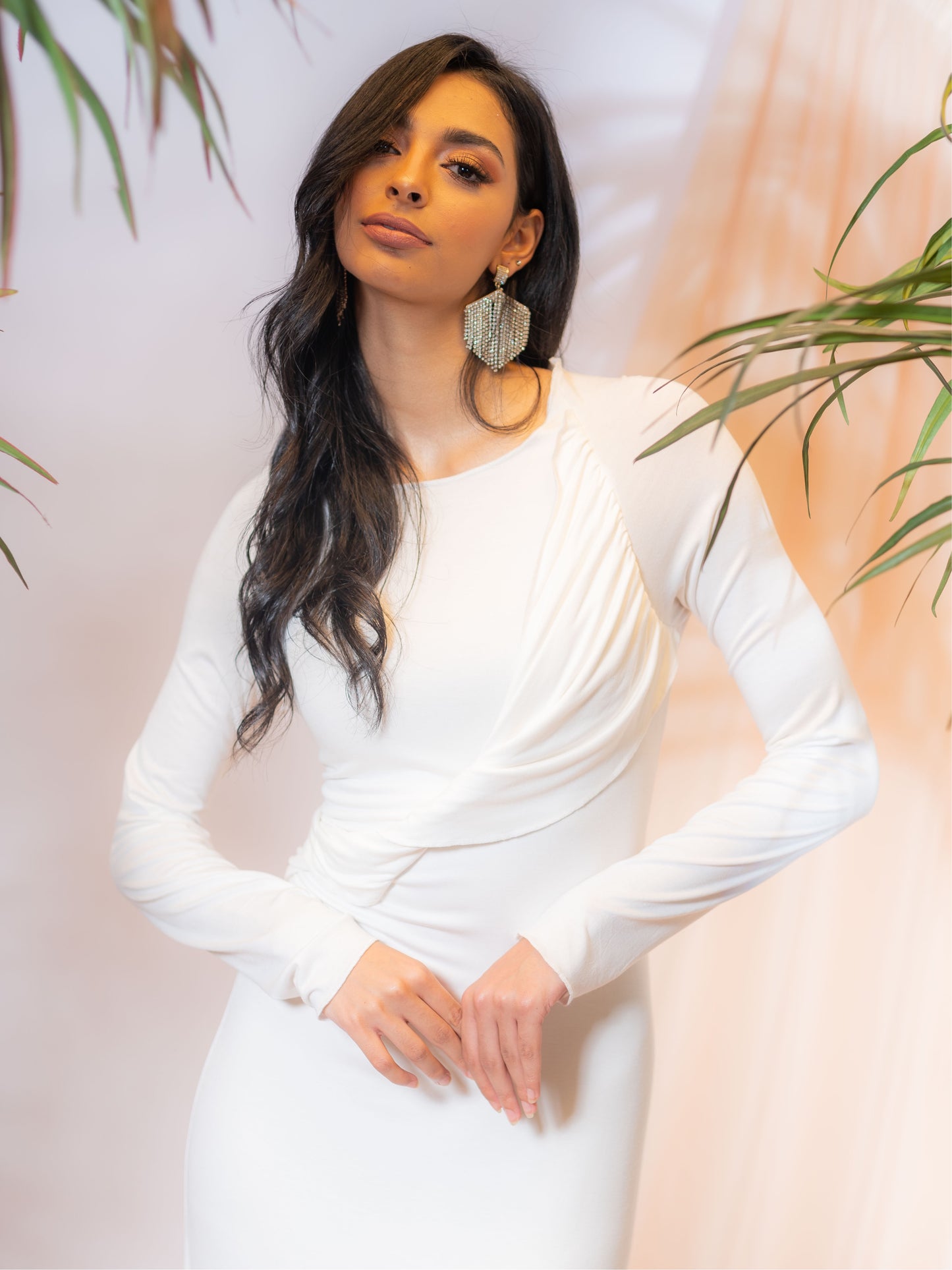 White La Robe Pencil Dress