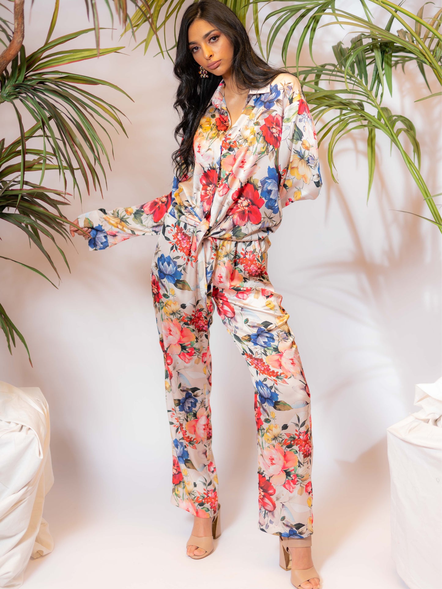 Signature Floral Silk Set