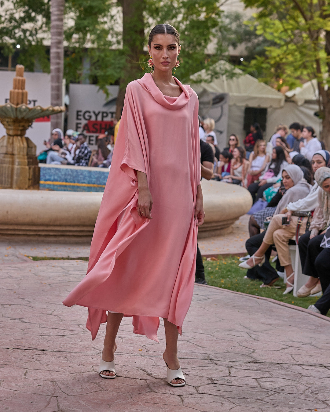 Rose Silk Dress