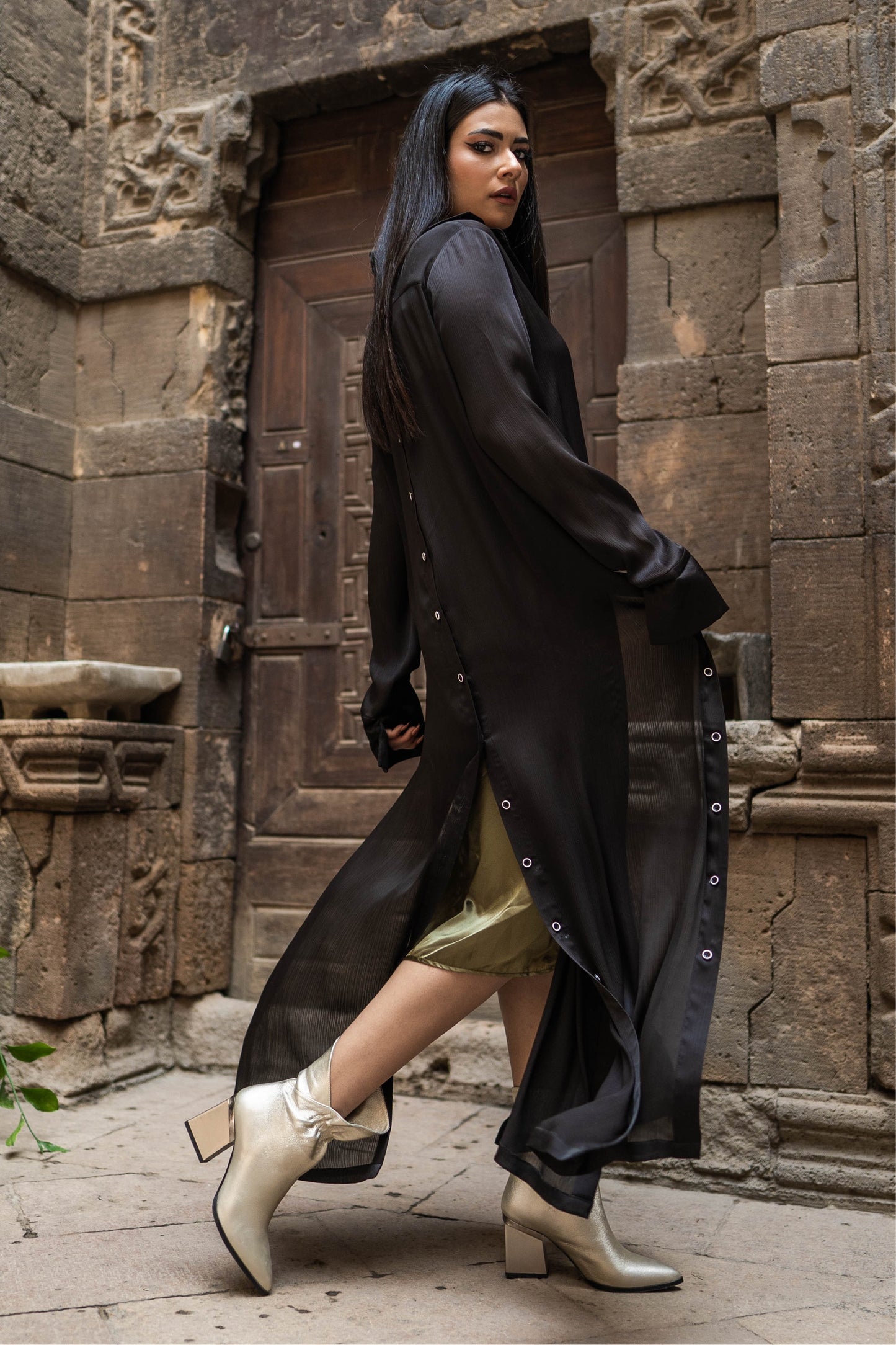 Signature Wild Maxi Shirt Dress