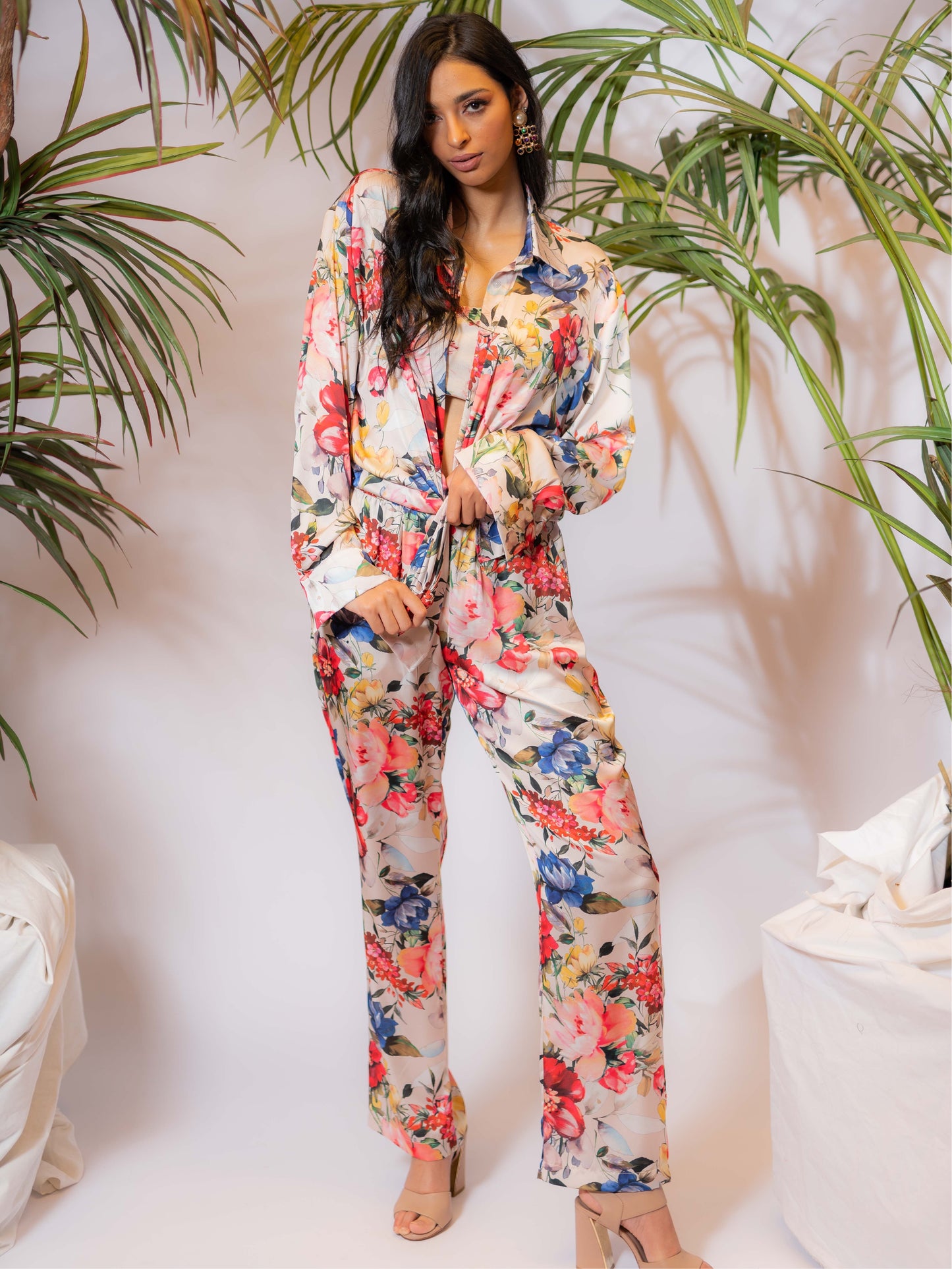 Signature Floral Silk Set