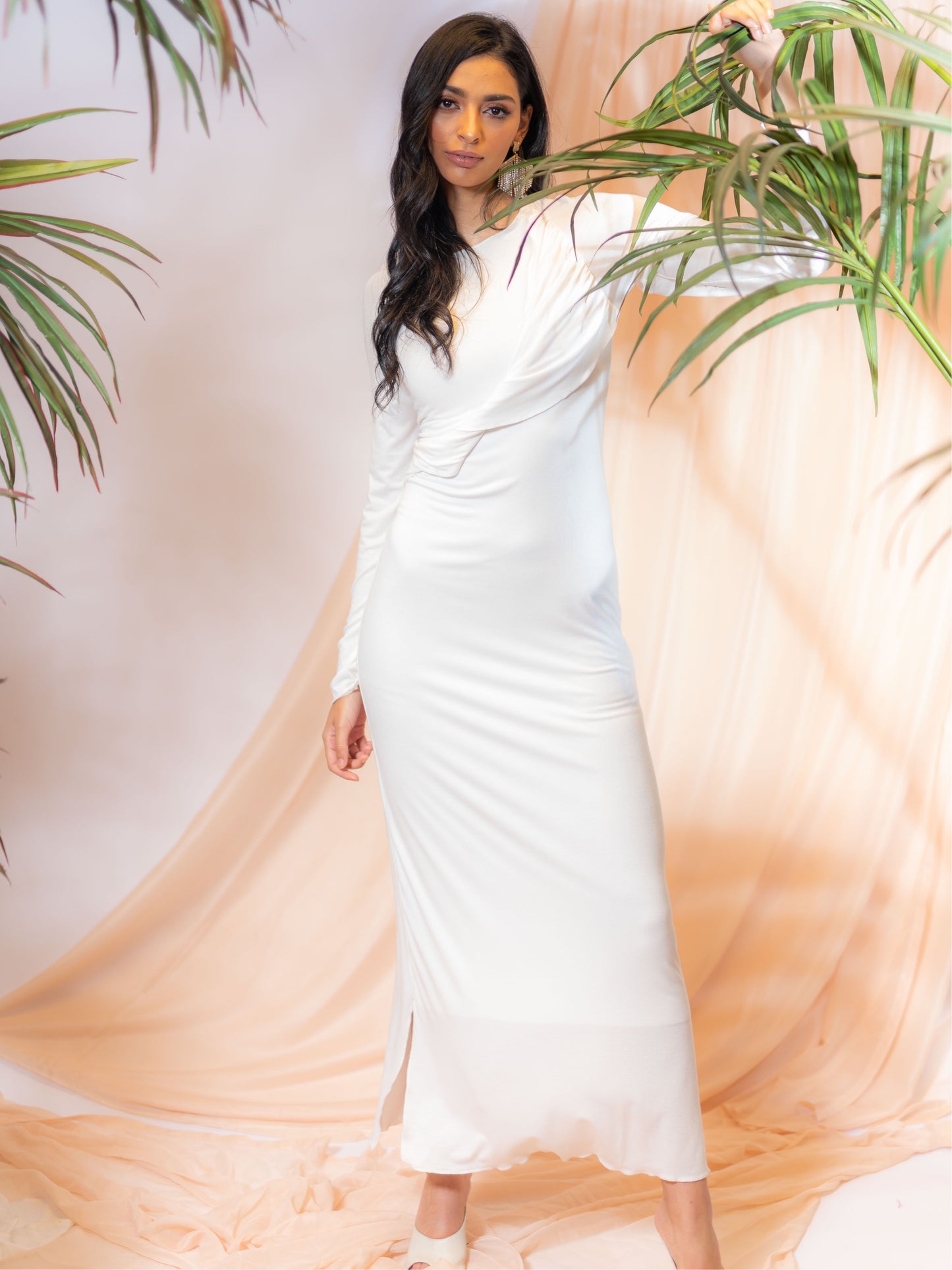 White La Robe Pencil Dress