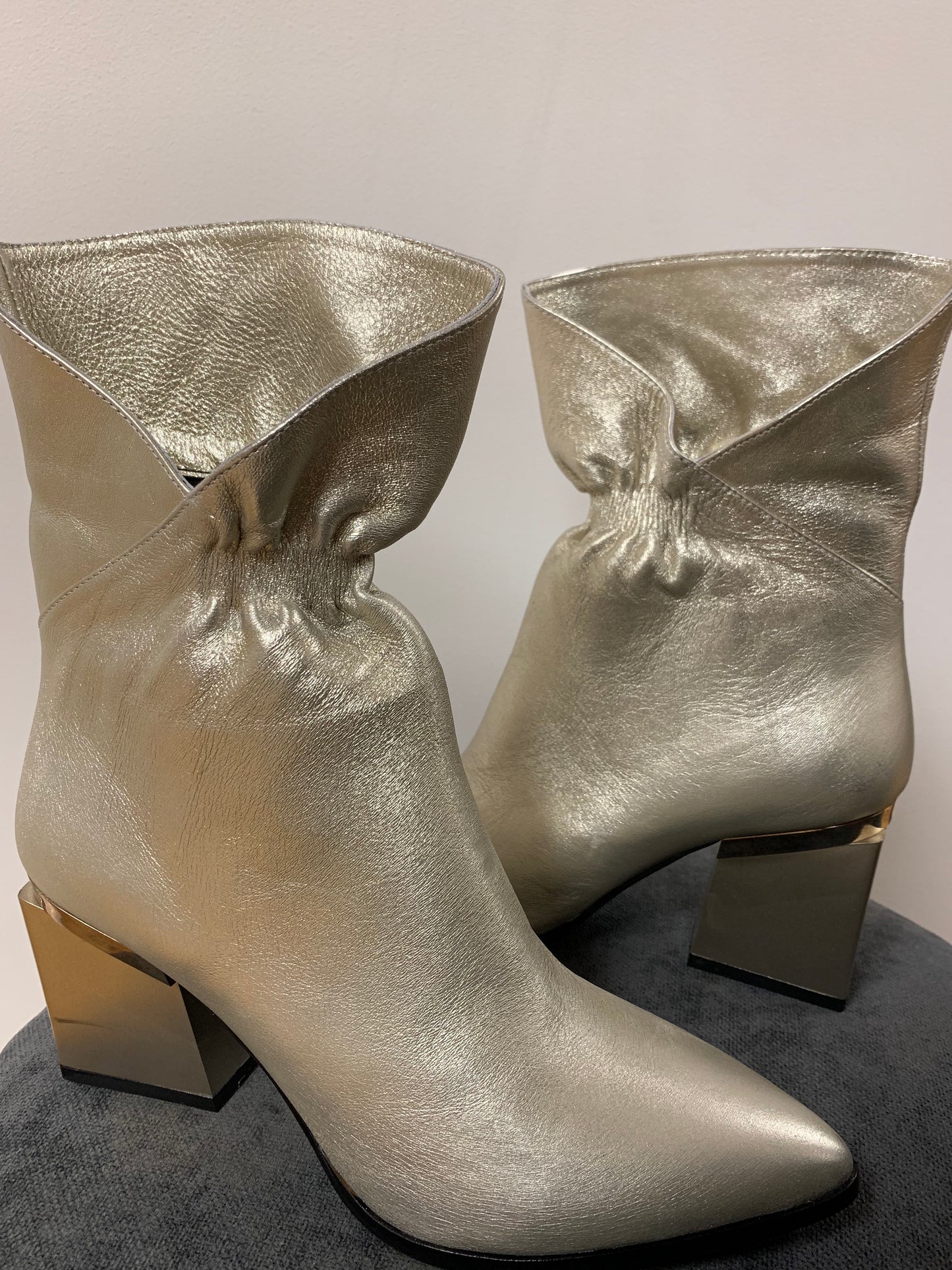 METALLIC Ankle Boots