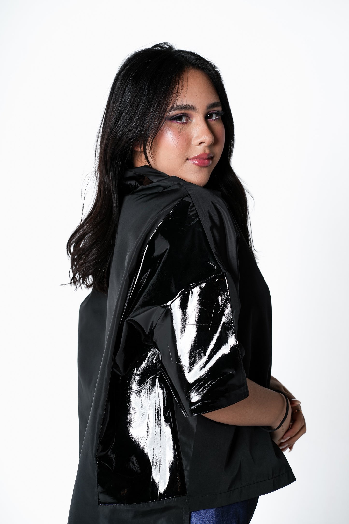 Nylon Black T-shirt