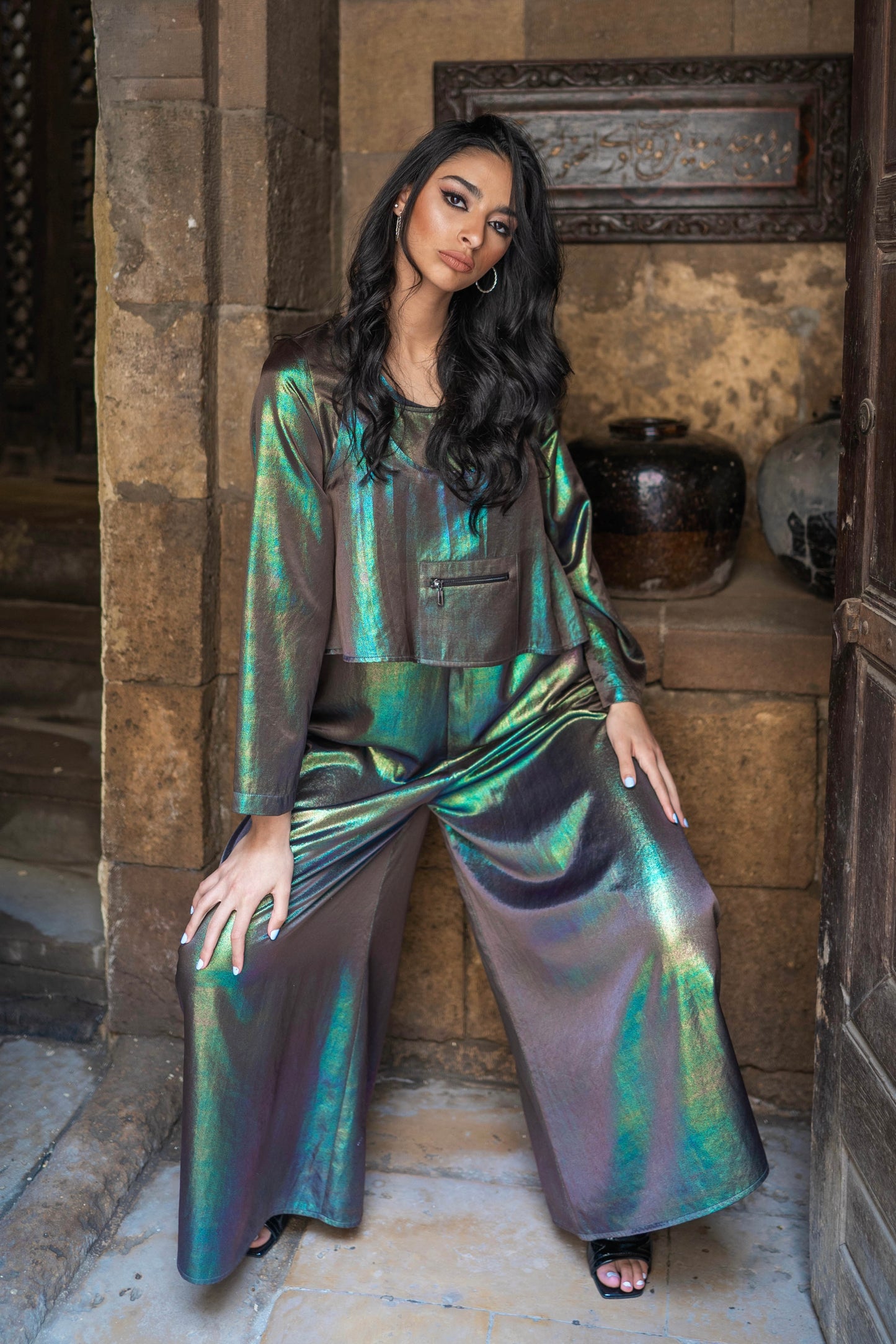 Royal Metallic Jumpsuit