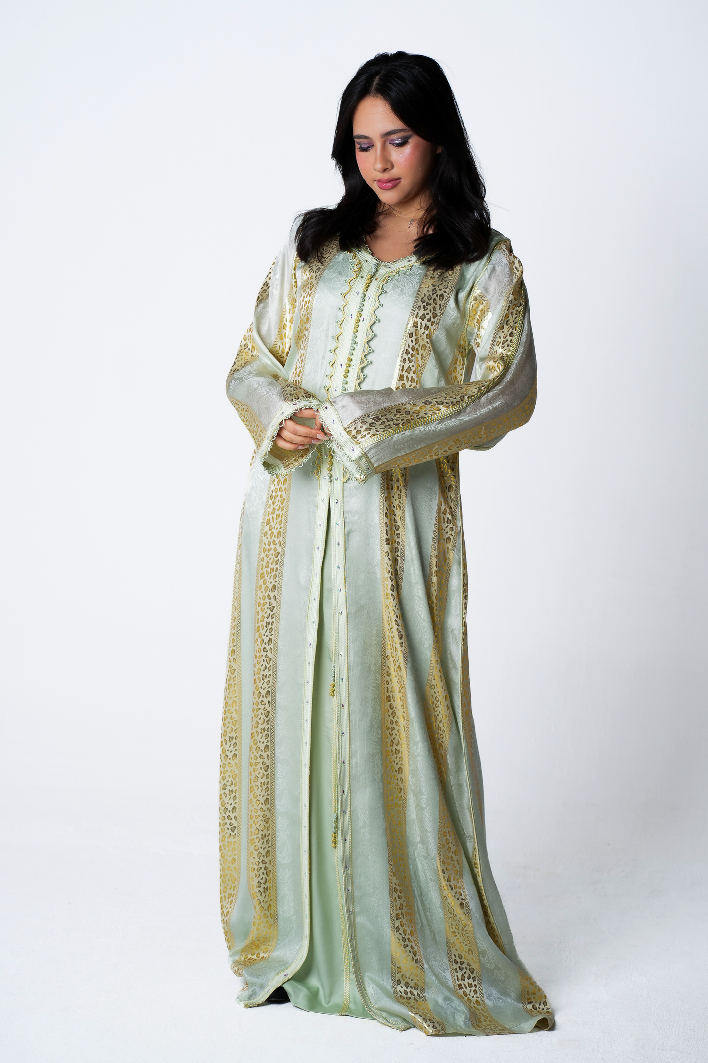 Golden Leopard Kaftan