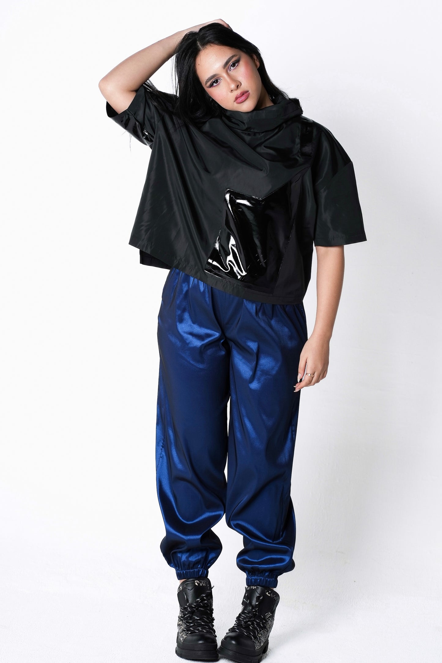 Nylon Black T-shirt