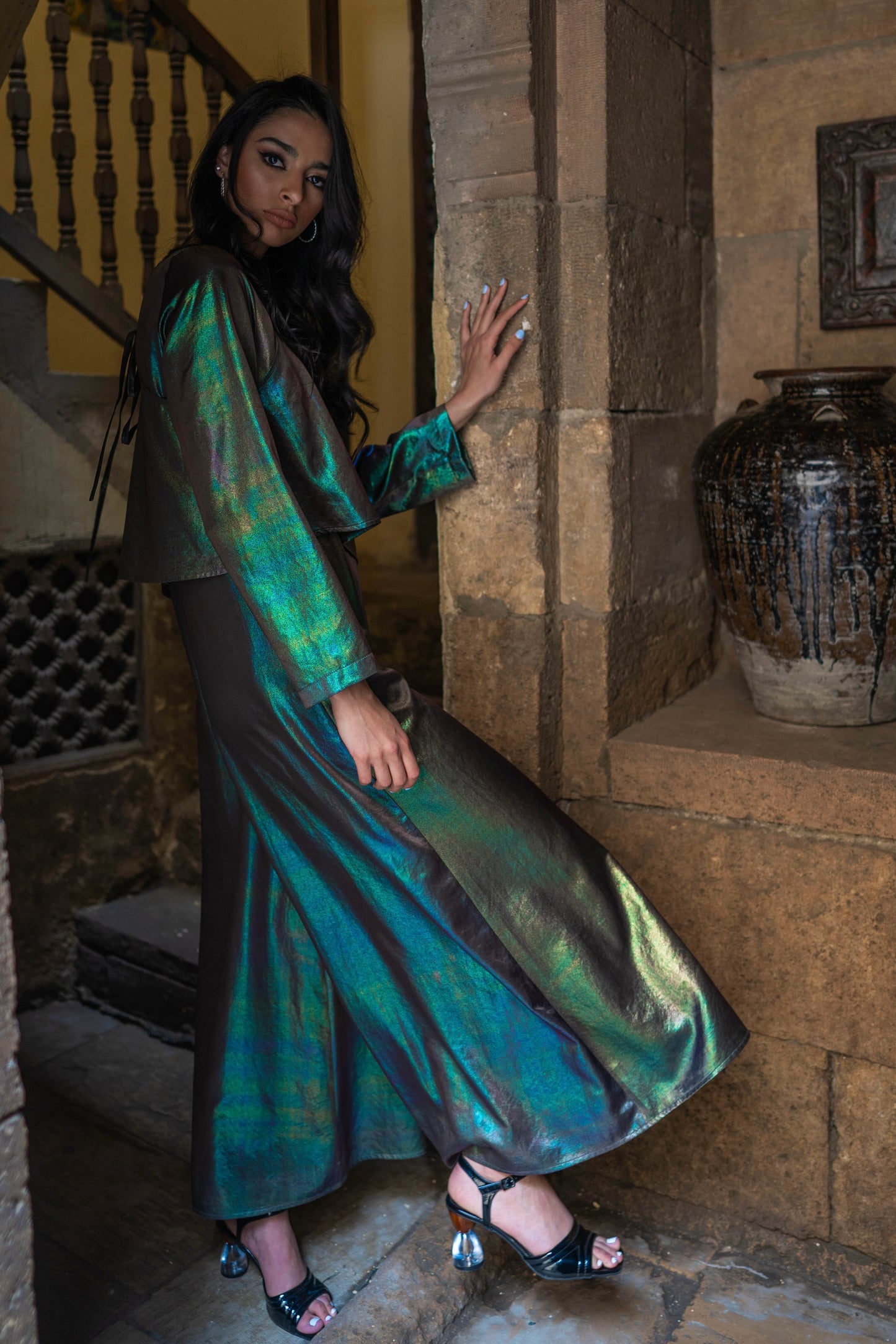 Royal Metallic Jumpsuit