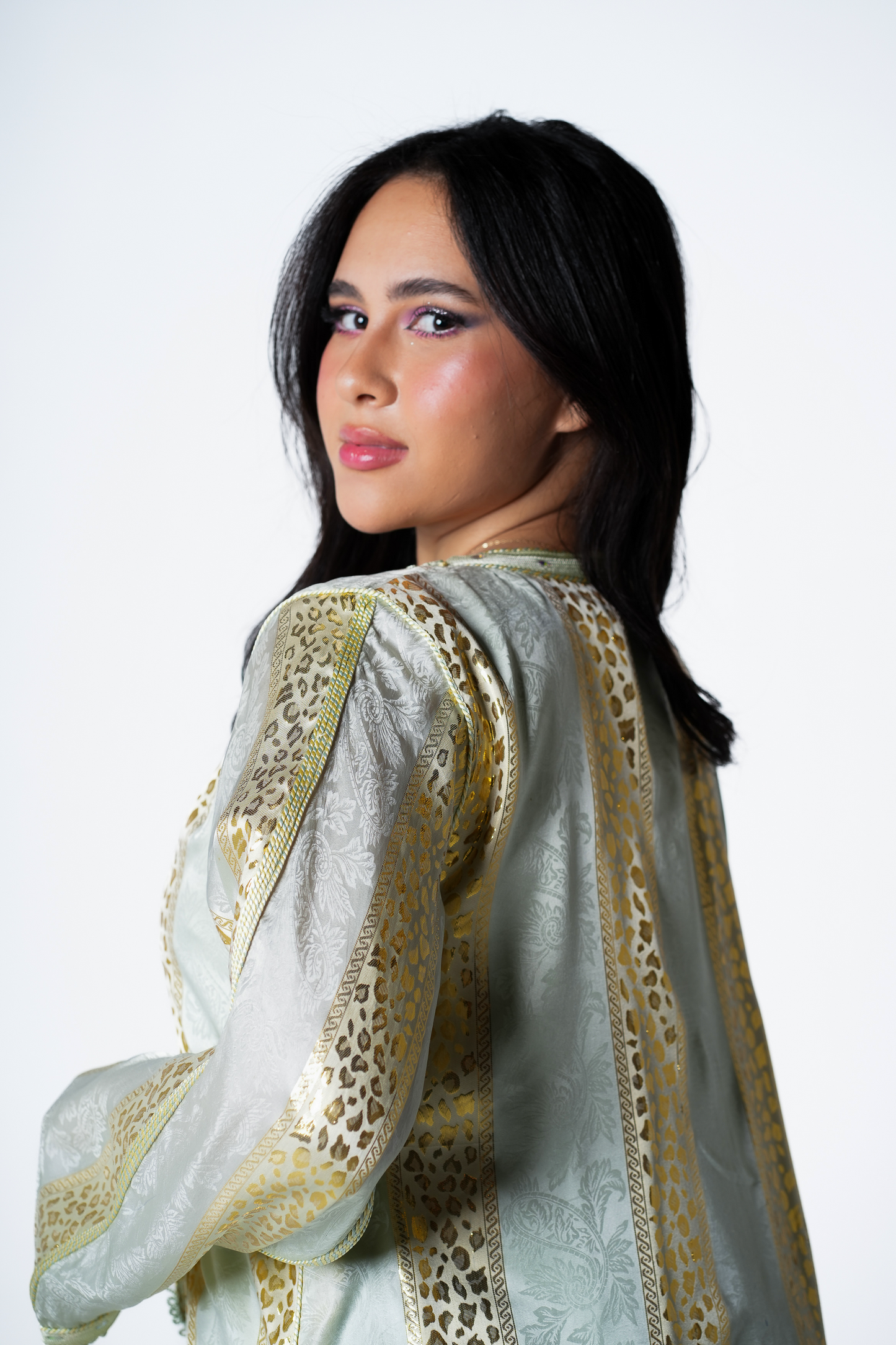 Golden Leopard Kaftan