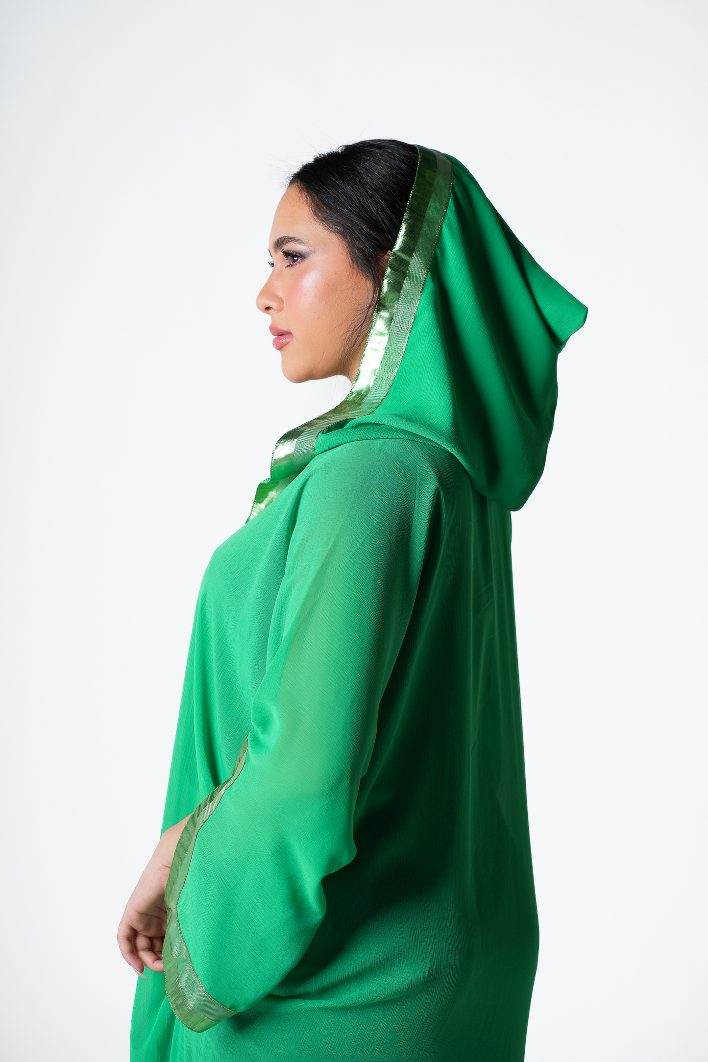 Green Hooded Kaftan