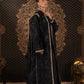 Black Kaftan with Gold Accents