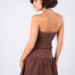 short brown dress