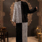 Black Kaftan with Silver Detailing
