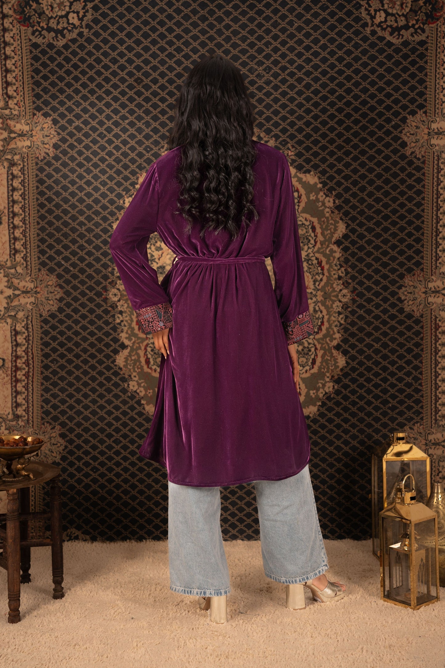 Short Velvet Kaftan