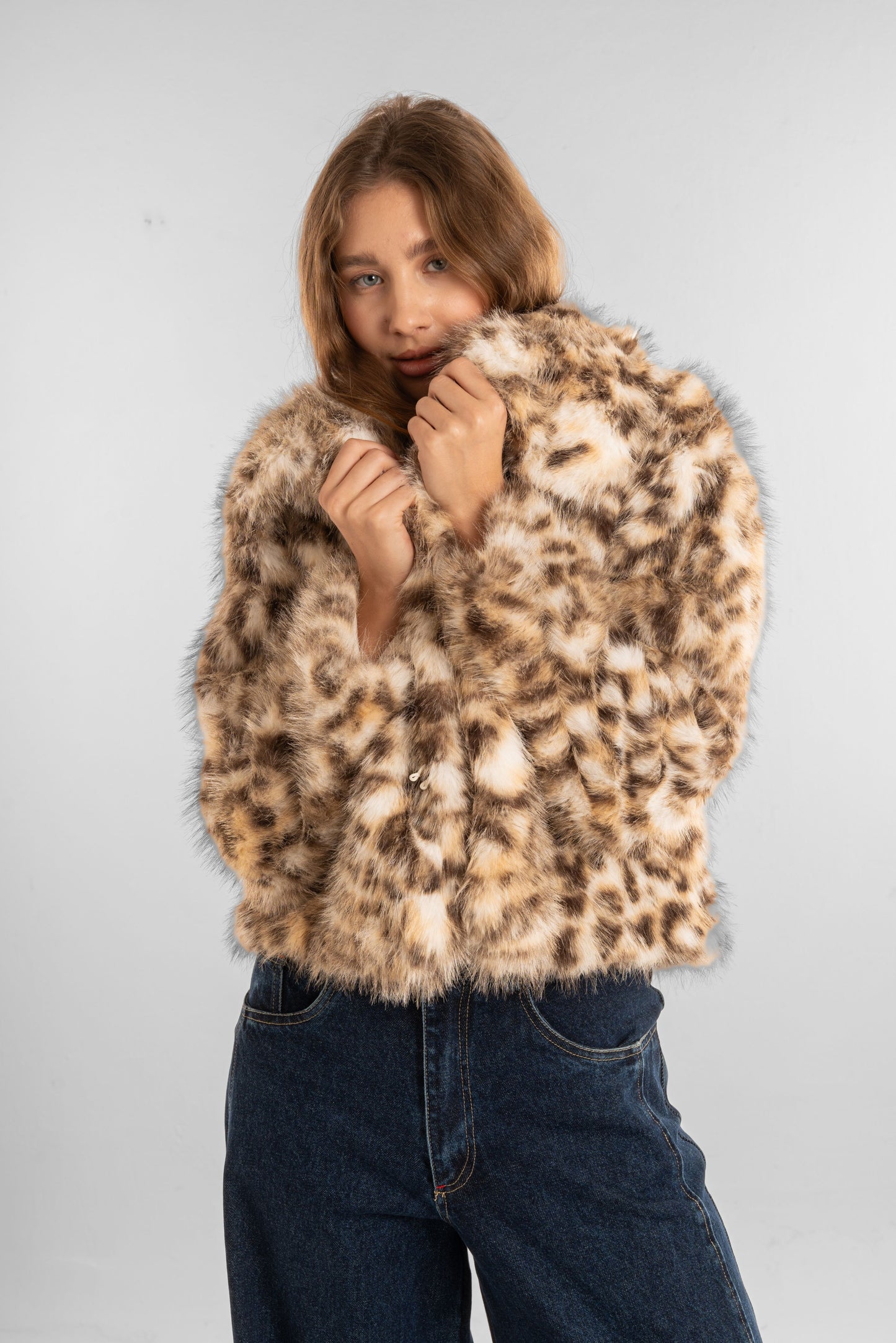 Leopard Luxe Faux-Fur Jacket