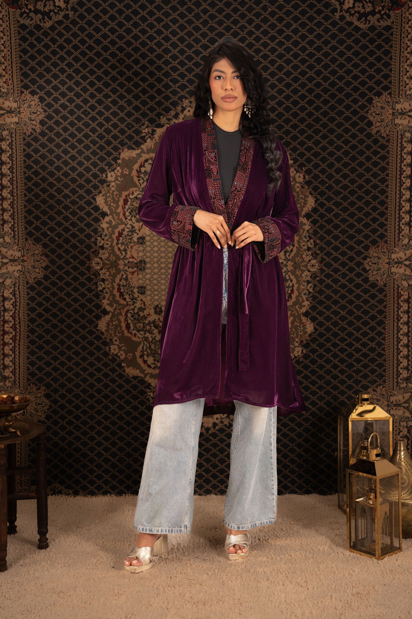 Short Velvet Kaftan