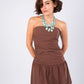 short brown dress