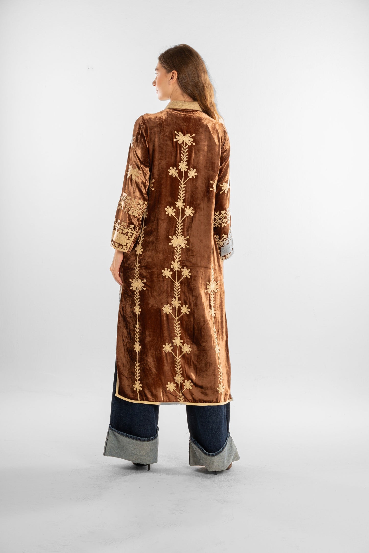 Velvet Embroidered coat