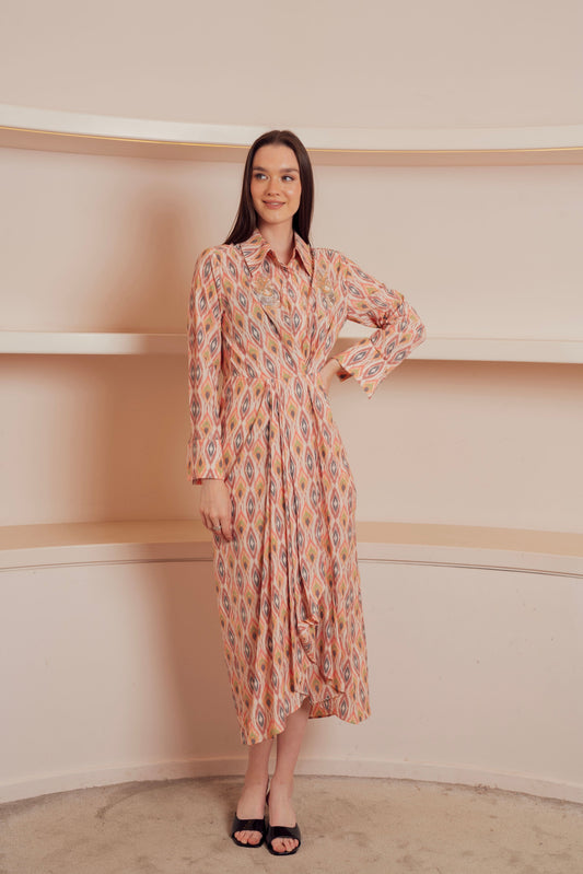 Printed Shirtdress