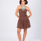 short brown dress