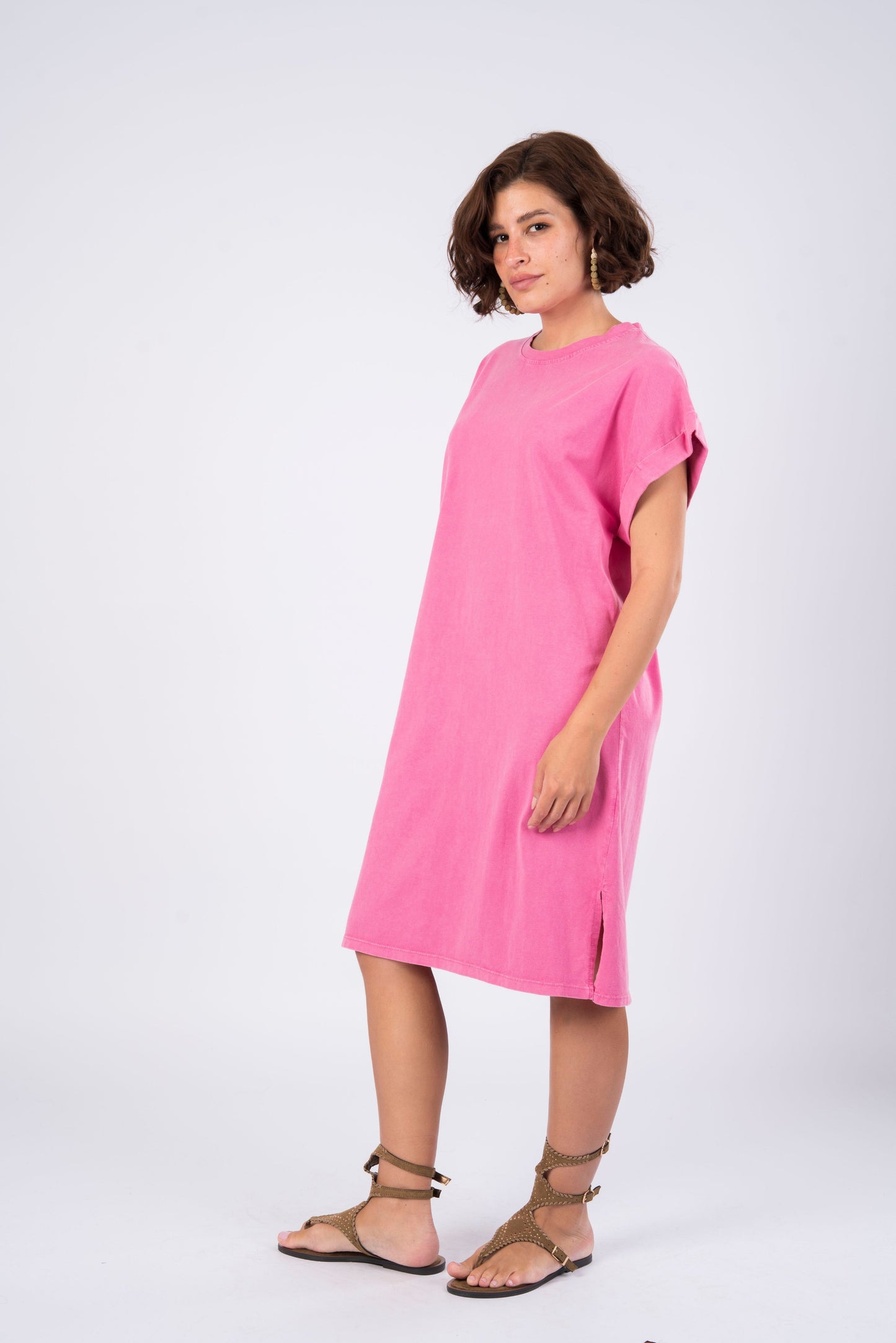 short pink dress