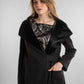 Black Long Open-Front Coat