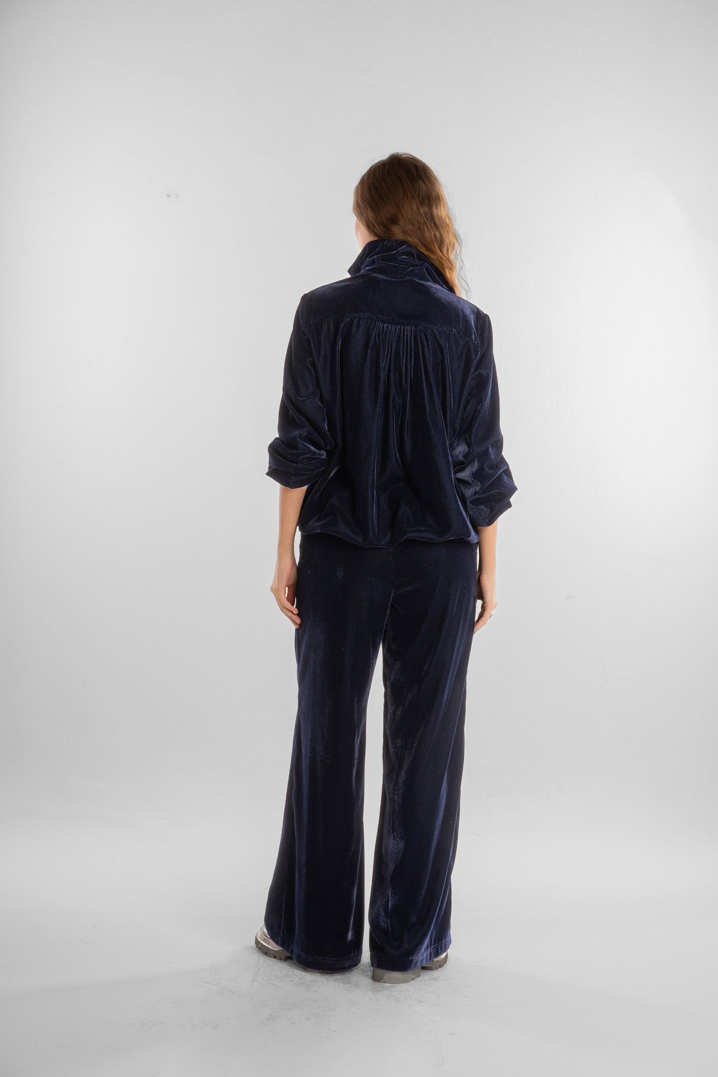 Dark Blue Velvet Pants