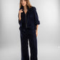 Dark Blue Velvet Pants