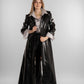 Long Black Leather Coat