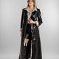Long Black Leather Coat
