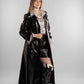 Long Black Leather Coat