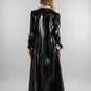 Long Black Leather Coat