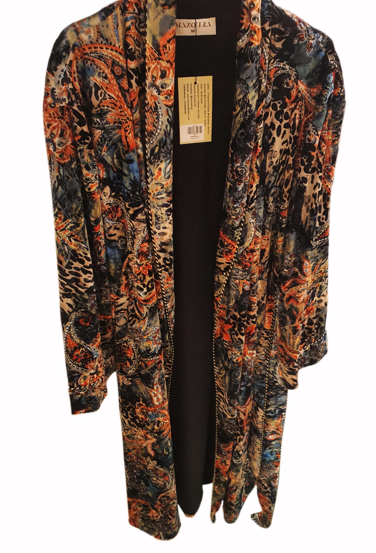 Velvet Pattern Kaftan