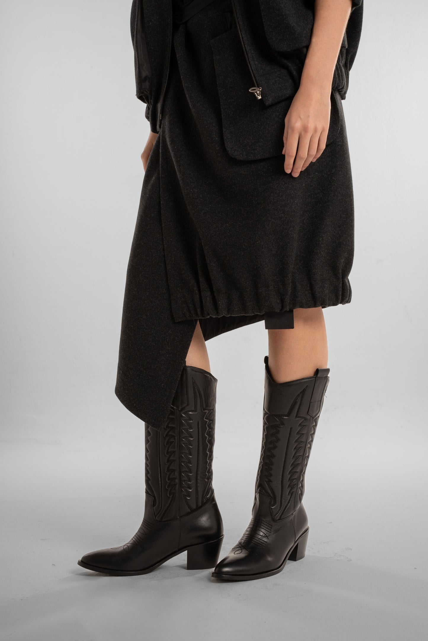 Black Knee-High Boots