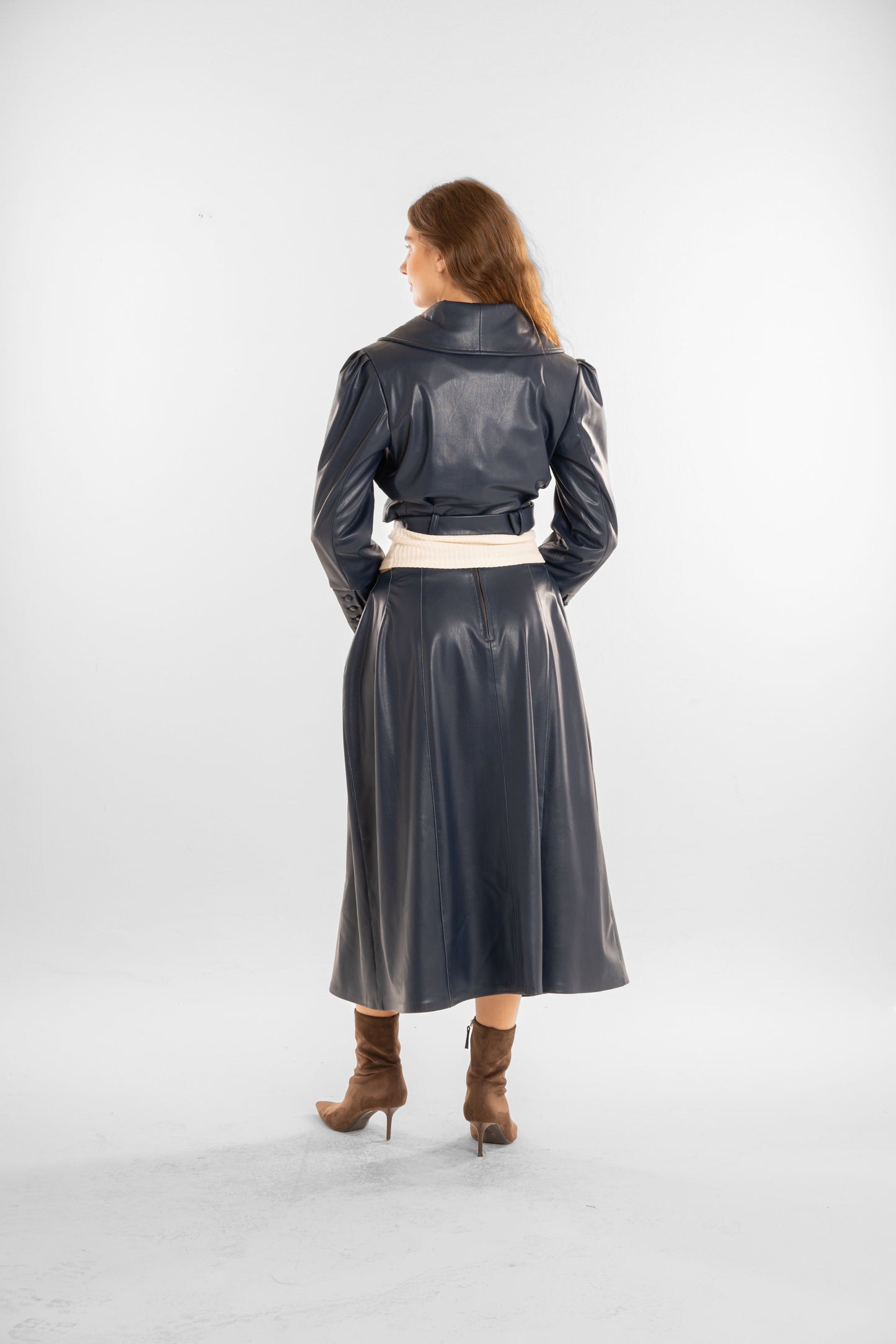 Navy Blue Long Skirt