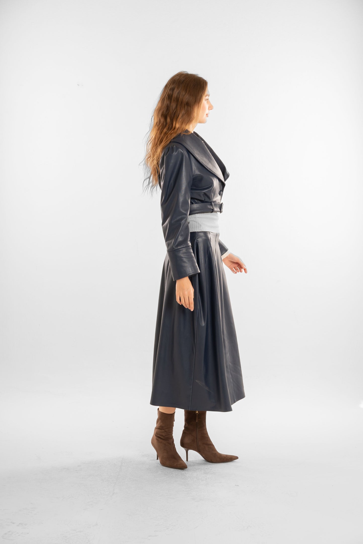 Navy Blue Long Skirt