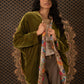 Olive Double-Faced Velvet Kaftan