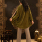 Olive Double-Faced Velvet Kaftan
