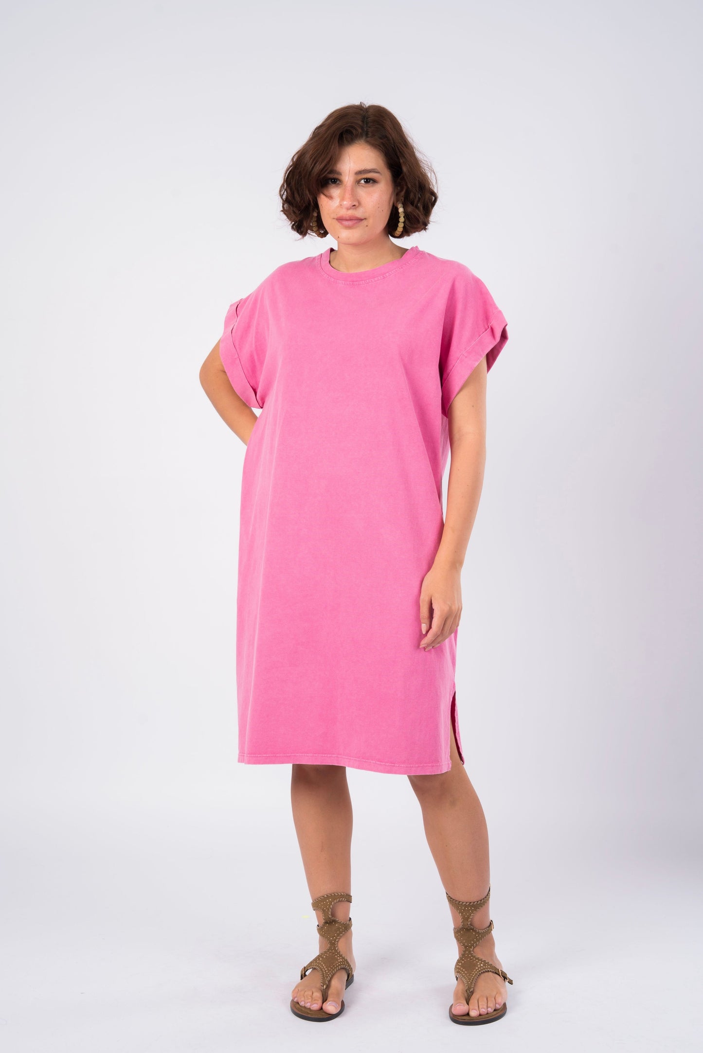 short pink dress